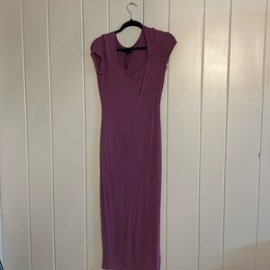 Purple jersey dress